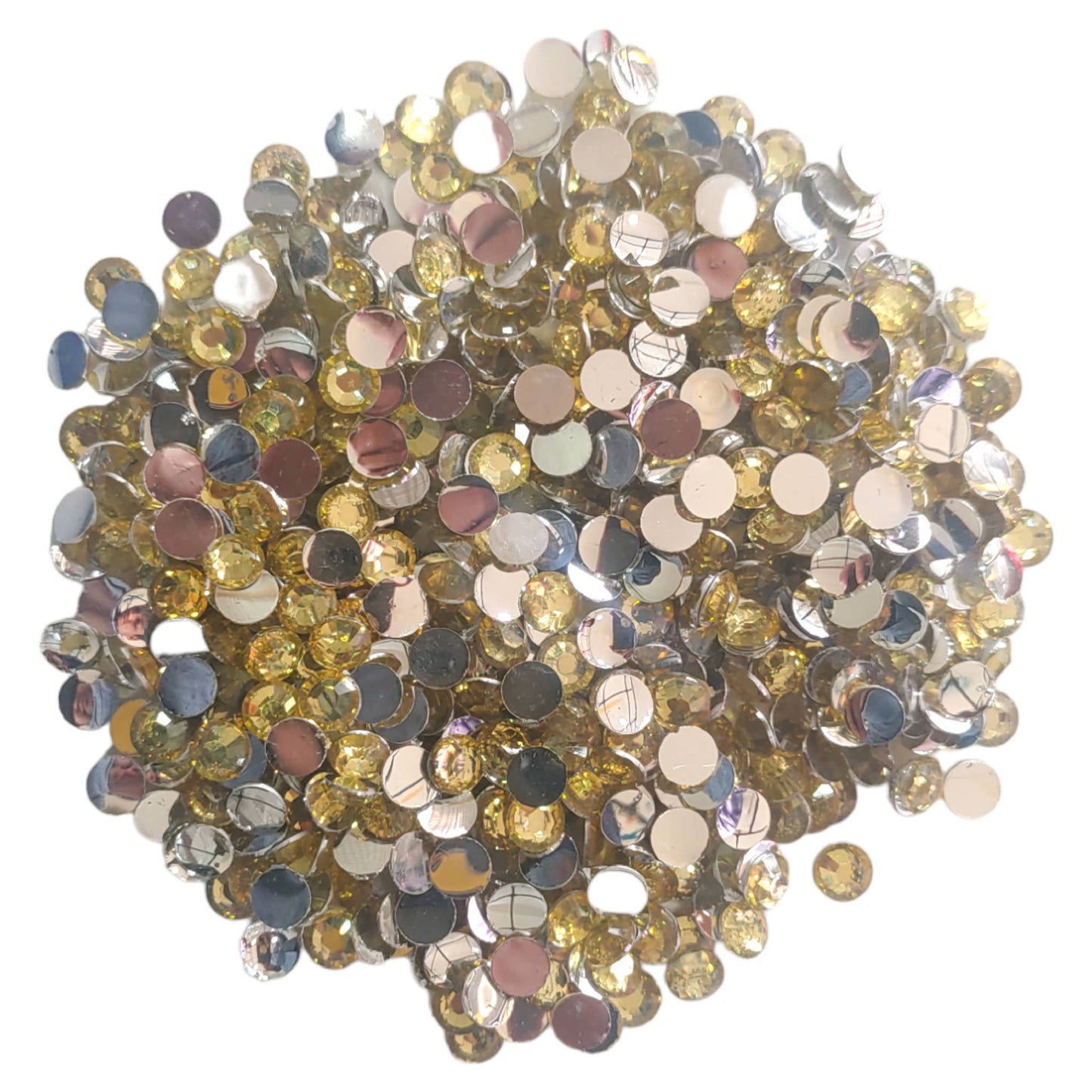 Crystal Shine Glass Round Cut Dana Stone-Beads For Craft Or Decor