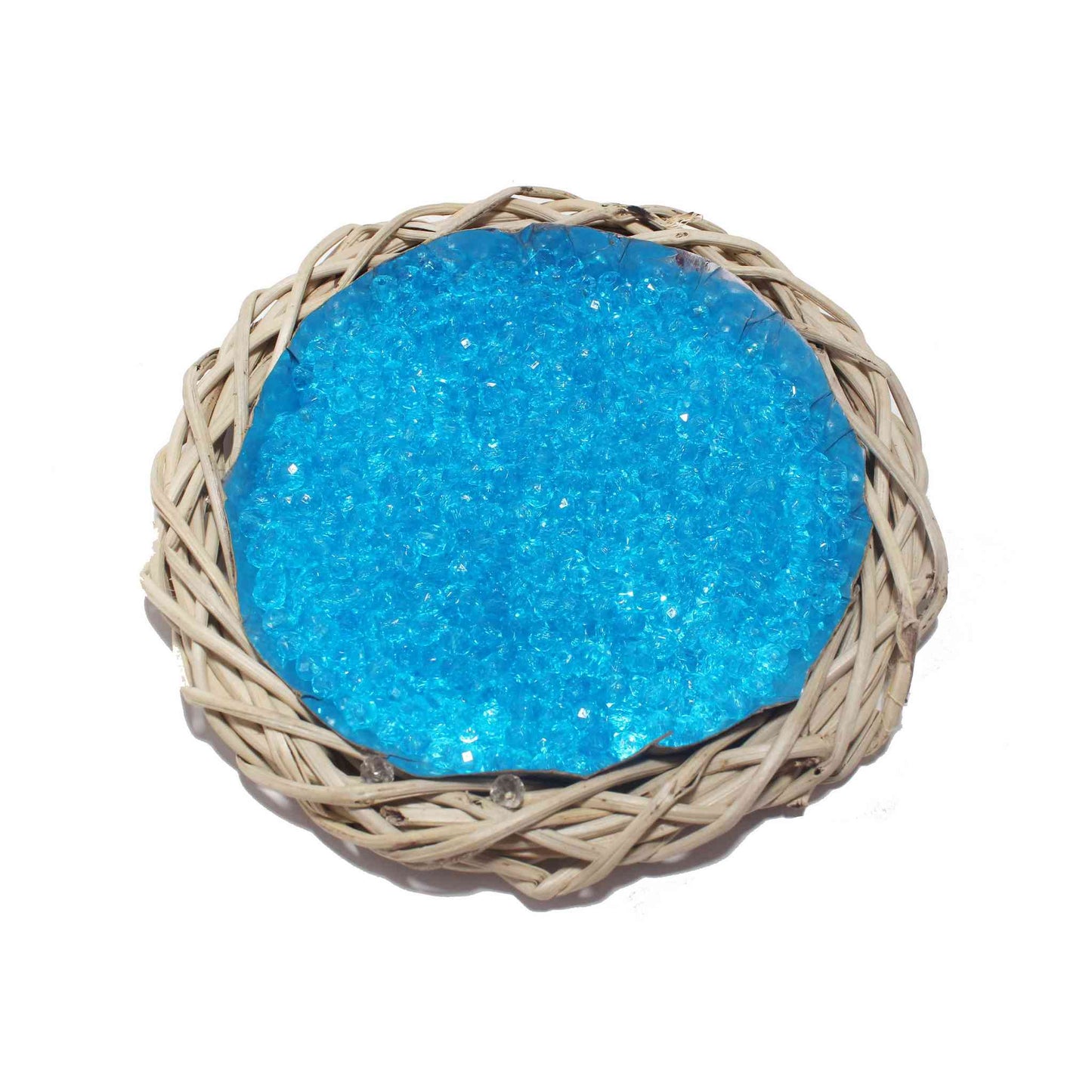 Octagonal Colored Glass Beads for DIY Craft Trousseau Packing, Craft or Decor, 100 Grams