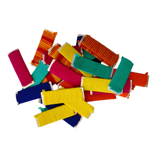 50Pcs Multicolor Threaded 5cm Acrylic Rectangles for Crafts & Decor |  Spark Creativity ✨