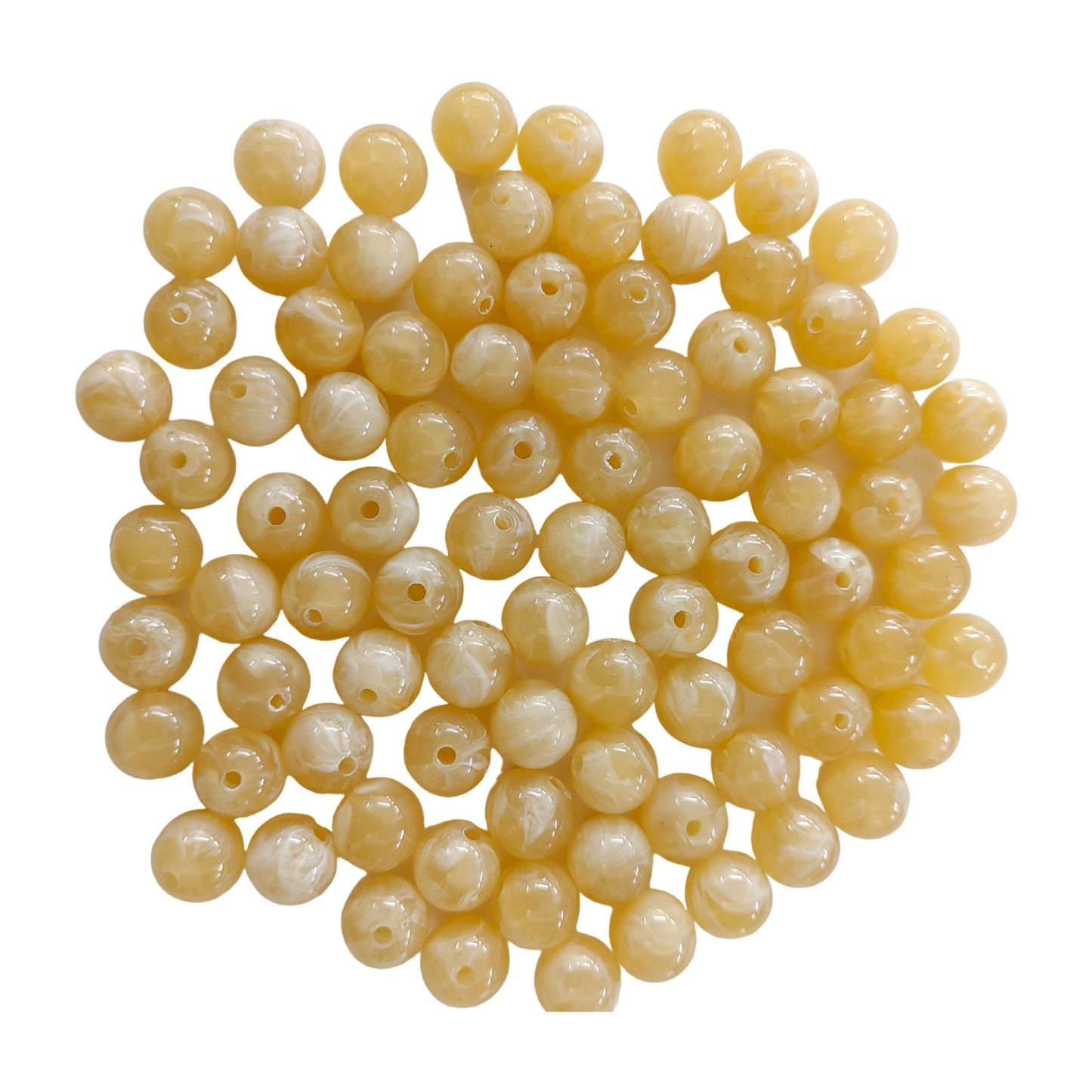 Indian Petals round-shape-color-marble-beads-12582