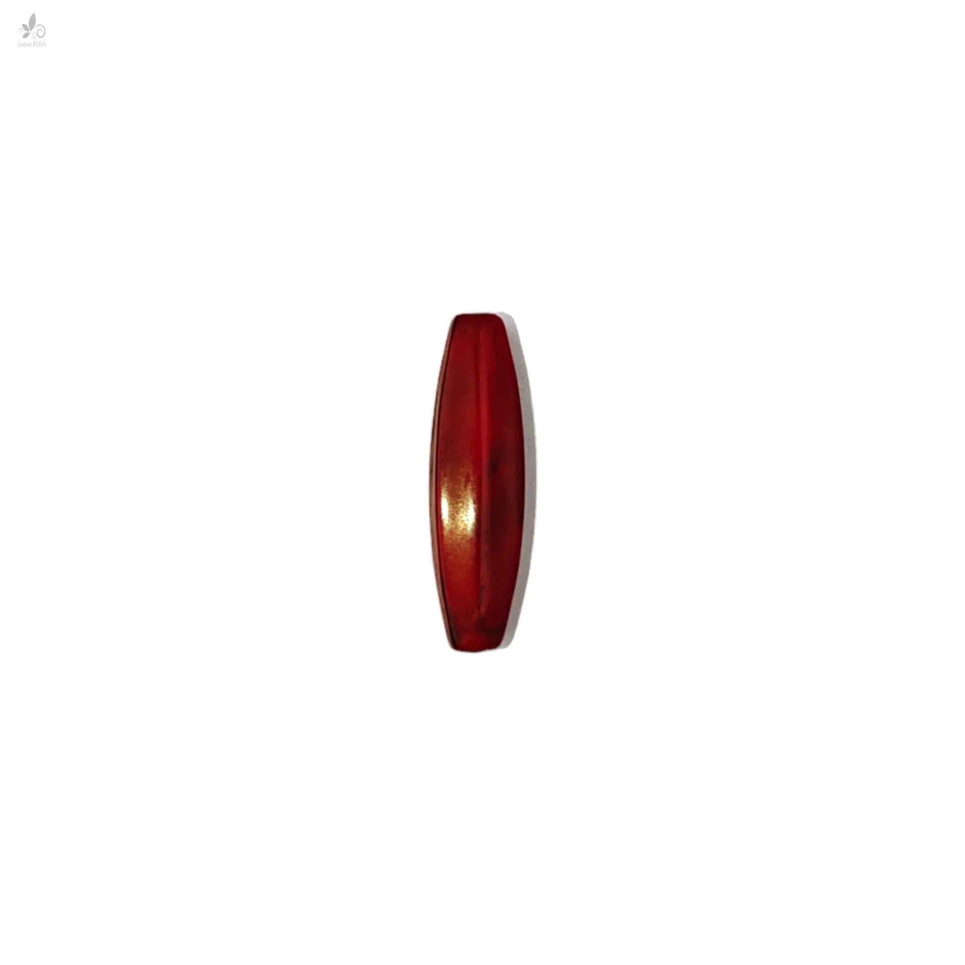 Indian Petals Dark Red Resin Pipe Motif for Craft or Decoration, Jewelry Making - 13558
