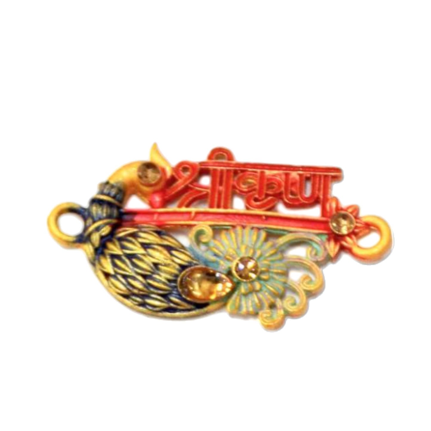 Lord Krishna Multi Design Metal Motif For Craft Or Decoration, Rakhi, Jewelley Making, Mix Pack