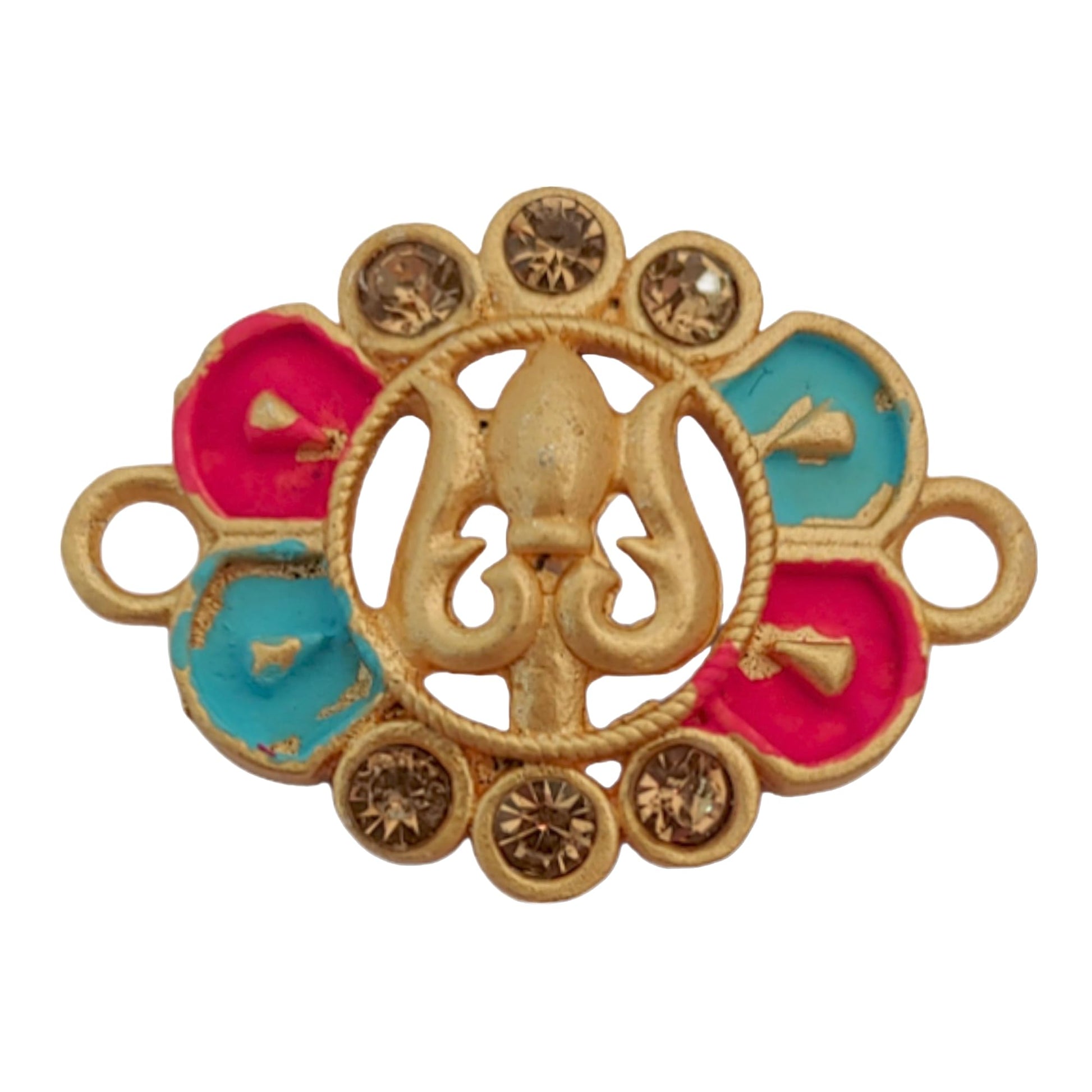 Lord Shiva Multi Design Metal Motif For Craft, Decoration, Rakhi or Jewelley Making, Mix Pack (50 Pcs)