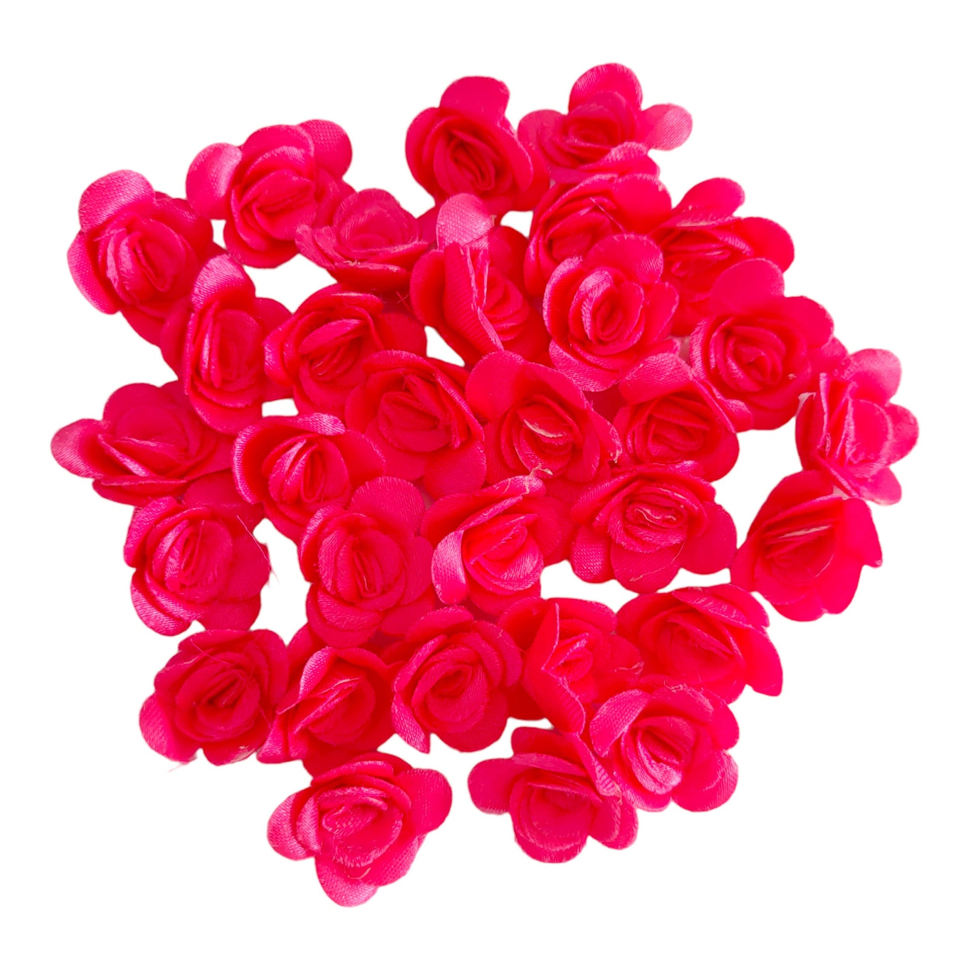 Indian Petal Multi-Design Bandarwal Making Raw Material Combo Set , Inside ( Mini Satin rose , Peony Head Flowers, Fabric Leaf, Foam Patch, ABS CCB Beads, Mini Gota Ring, Foam Filler ) (Style 4)