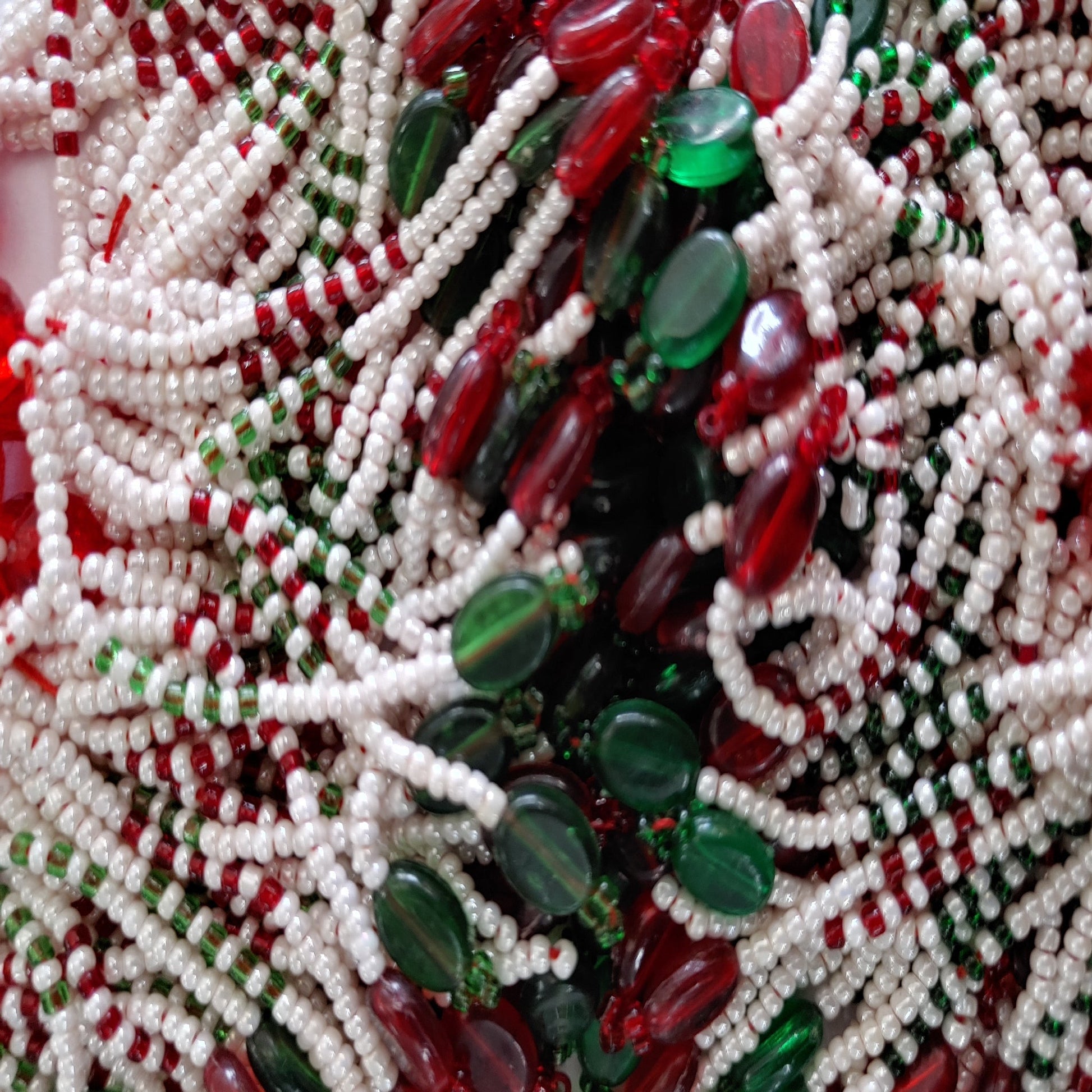 Indian Petals seed-bead-and-multi-colored-glass-bead-multi-purpose-fringe-tassel