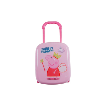 Stationery Luggage box Shape Papa Pig  Style Plastic Eraser Box (4 Disigner Eraser Inside) for School Kids, Students