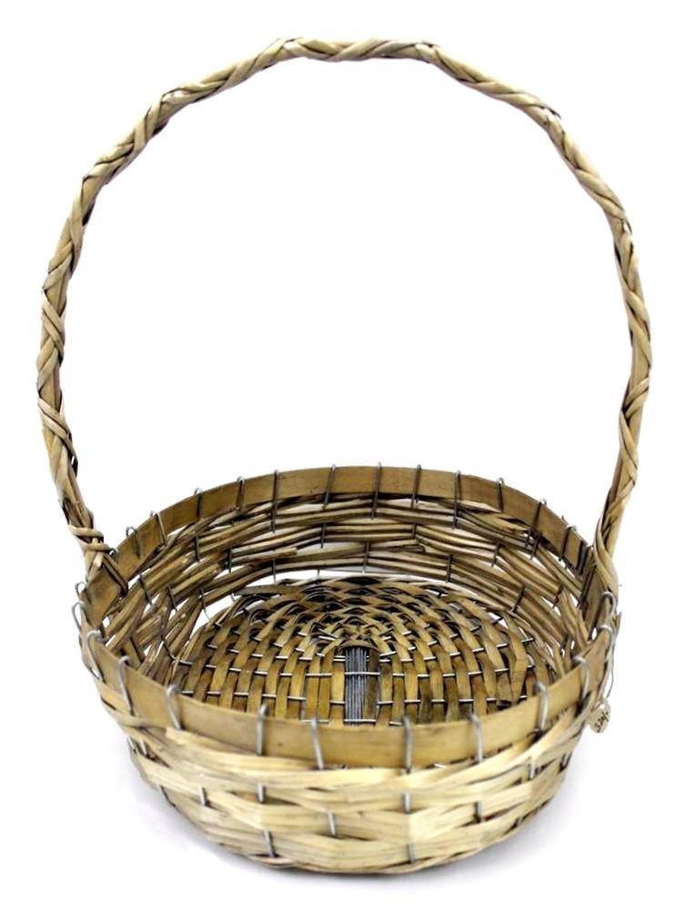 Indian Petals Braided Ethnic Fancy Gift Wedding Gifts or Hamper Packing Basket with carry Handle