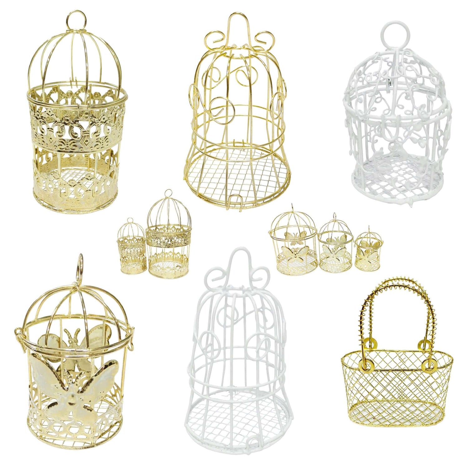 Decorative Small Metal Cage by Indian Petals®