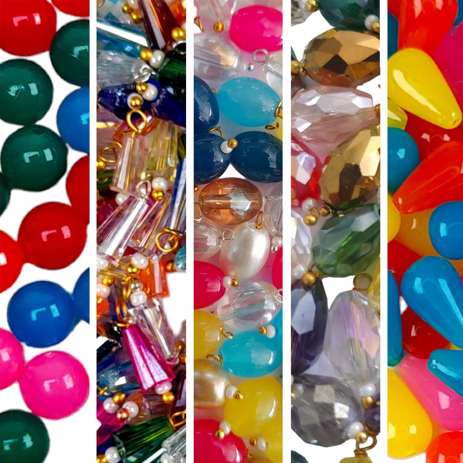 Alluring Glass Beads | Craft decor scrapbooking materials | Indian Petals