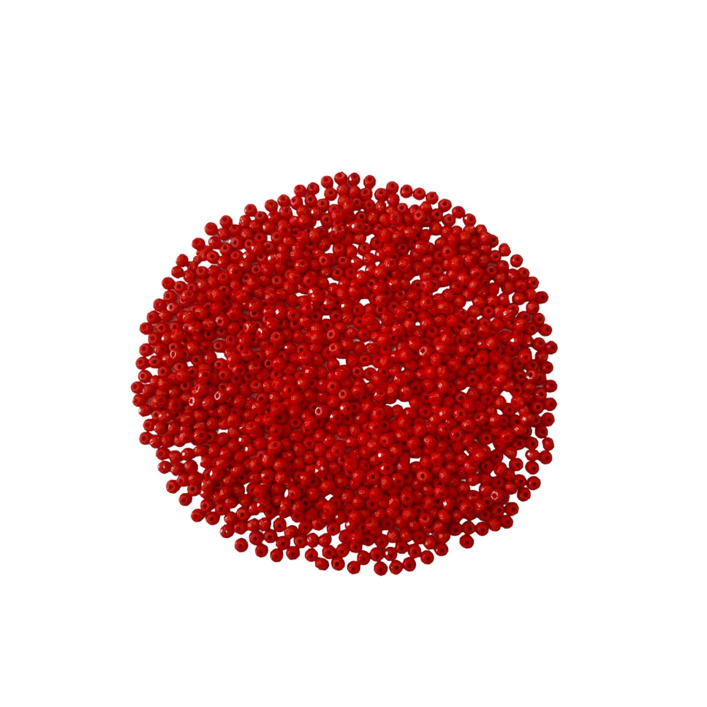 Indian Petals - Tyre shape ABS Colored Beads Ideal for Jewelry designing Craft or Decor Tyre shape ABS Colored Beads Ideal for Jewelry designing Craft or Decor - 8mm / Red / 100 Grams