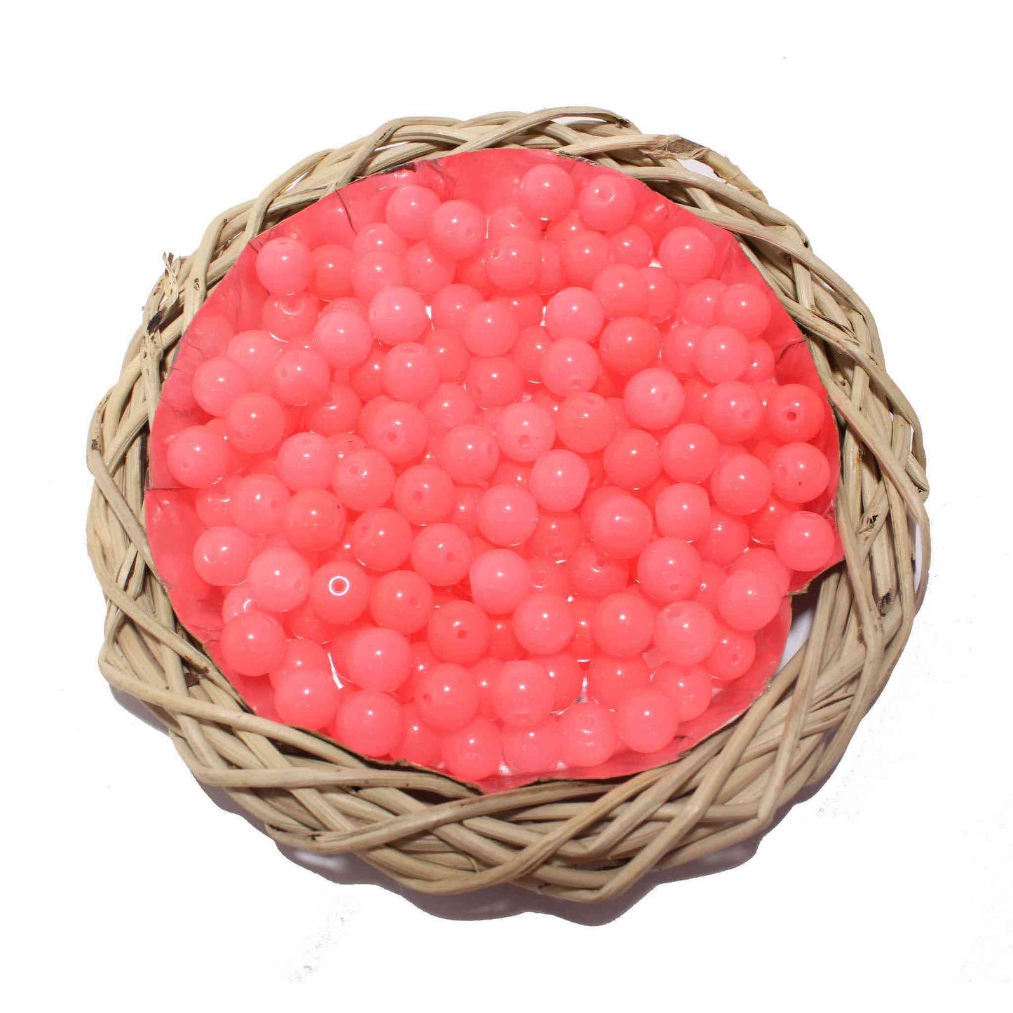 Indian Petals Plain round Glass Color Bead For Craft, Rakhi making or Decoration -11725