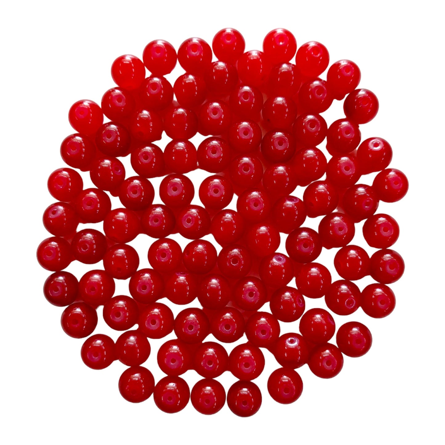 Indian Petals Plain round Glass Color Bead For Craft, Rakhi making or Decoration -11725