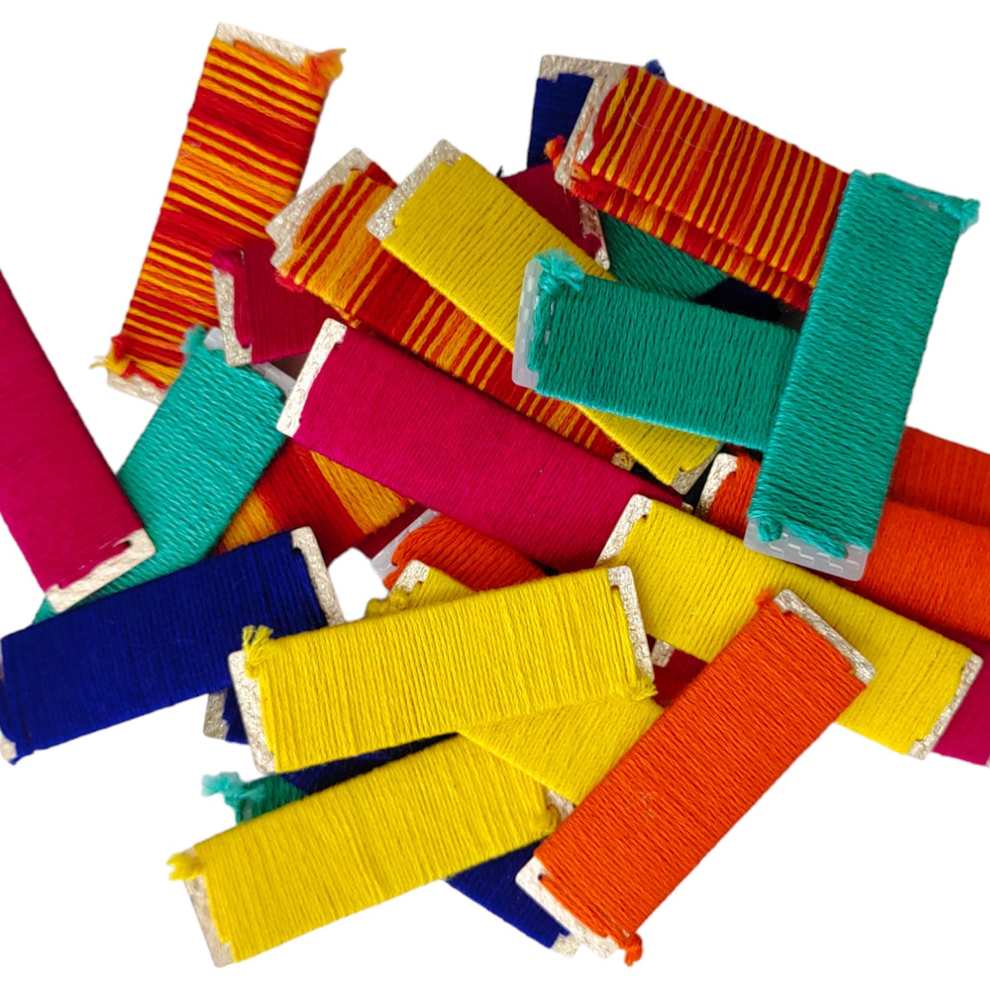 50Pcs Multicolor Threaded 5cm Acrylic Rectangles for Crafts & Decor |  Spark Creativity ✨