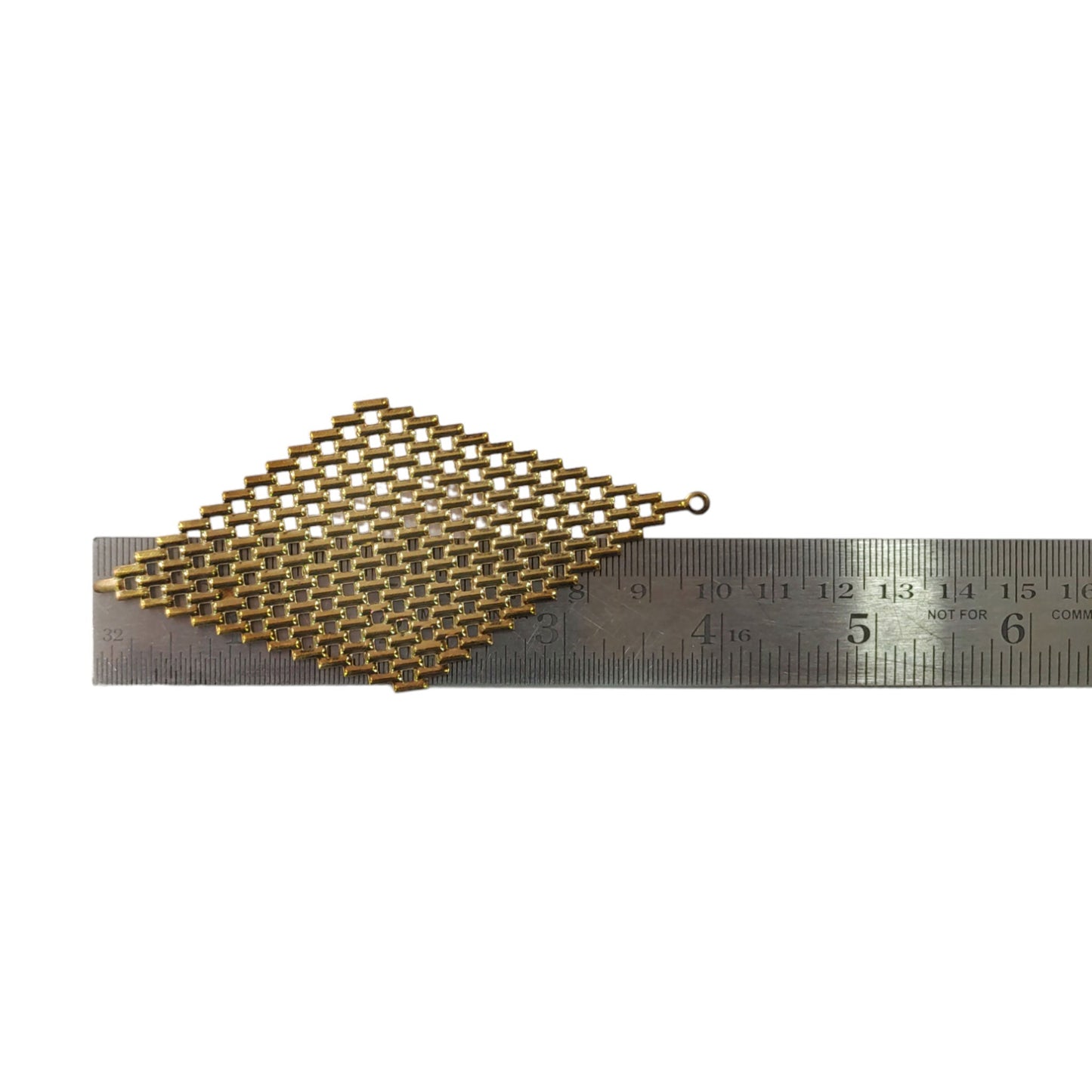 10cm Antic Golden Metal 3D Cut Jali: Craft, Decor, and Jewelry Delight - 10 Pcs