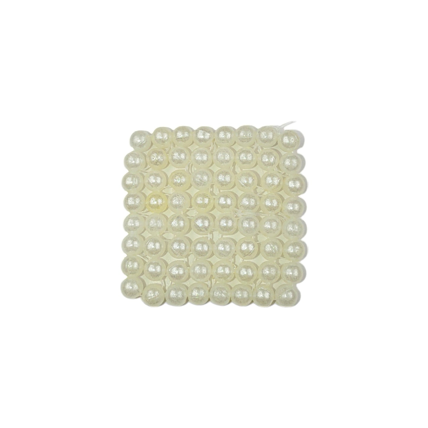 50 Pcs! ✨ White Pearl Square Chatai Embellishments for Crafts  8x8 or 12x12!