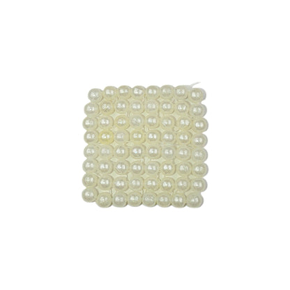 50 Pcs! ✨ White Pearl Square Chatai Embellishments for Crafts  8x8 or 12x12!
