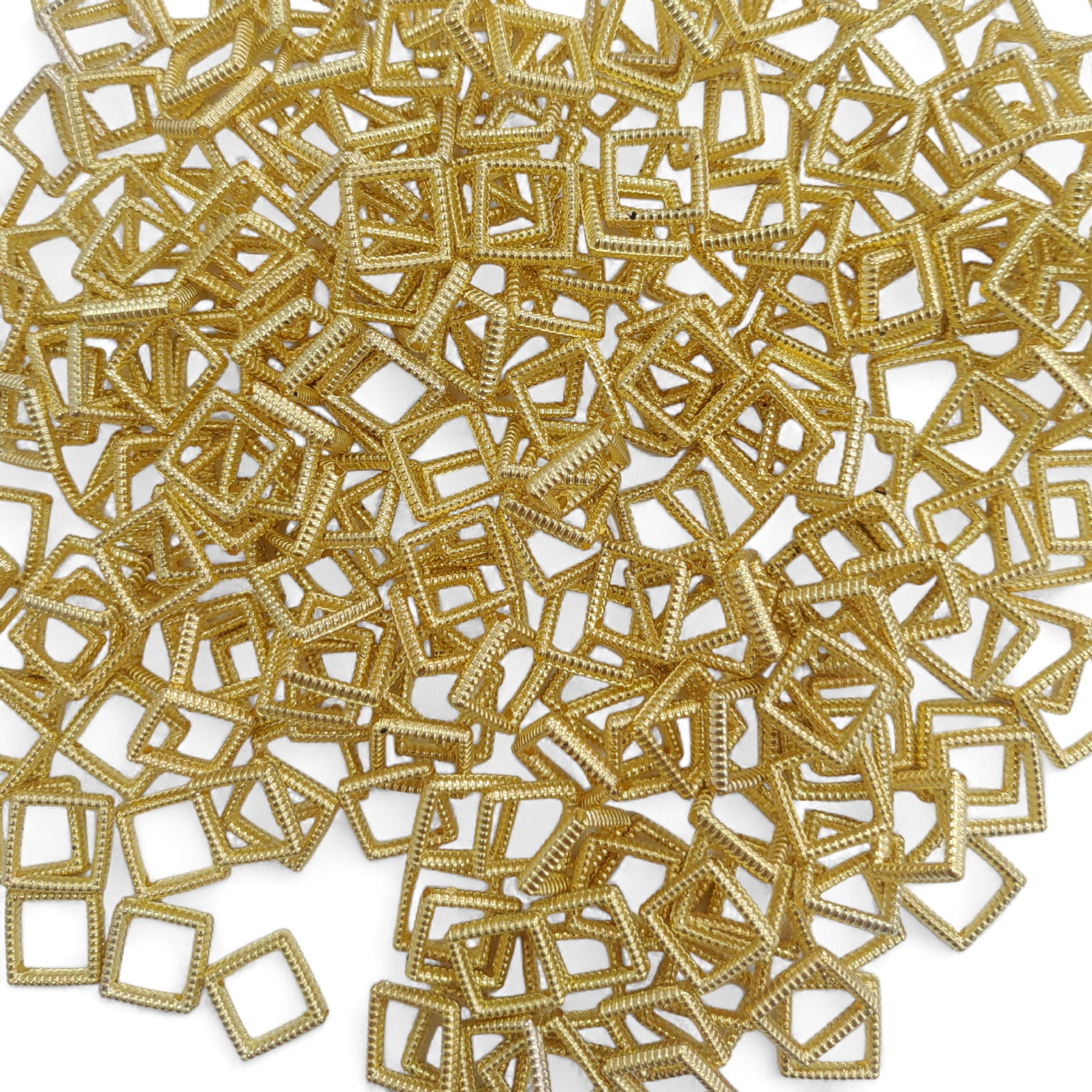 CCB Square Shape Motifs: Perfect for Crafting, Decor, and Jewelry Making - 12mm & 22mm 