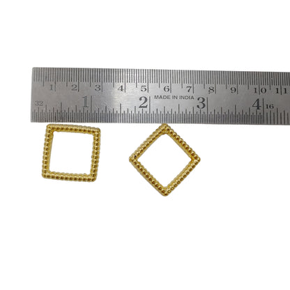 CCB Square Shape Motifs: Perfect for Crafting, Decor, and Jewelry Making - 12mm & 22mm 