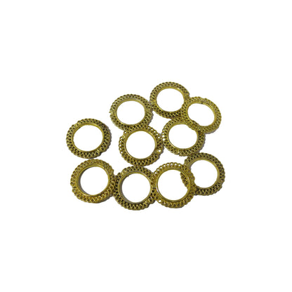 Indian Petals Round Shape CCB Big Round Ring Motif for Rakhi, Jewelry making, Craft or Decor