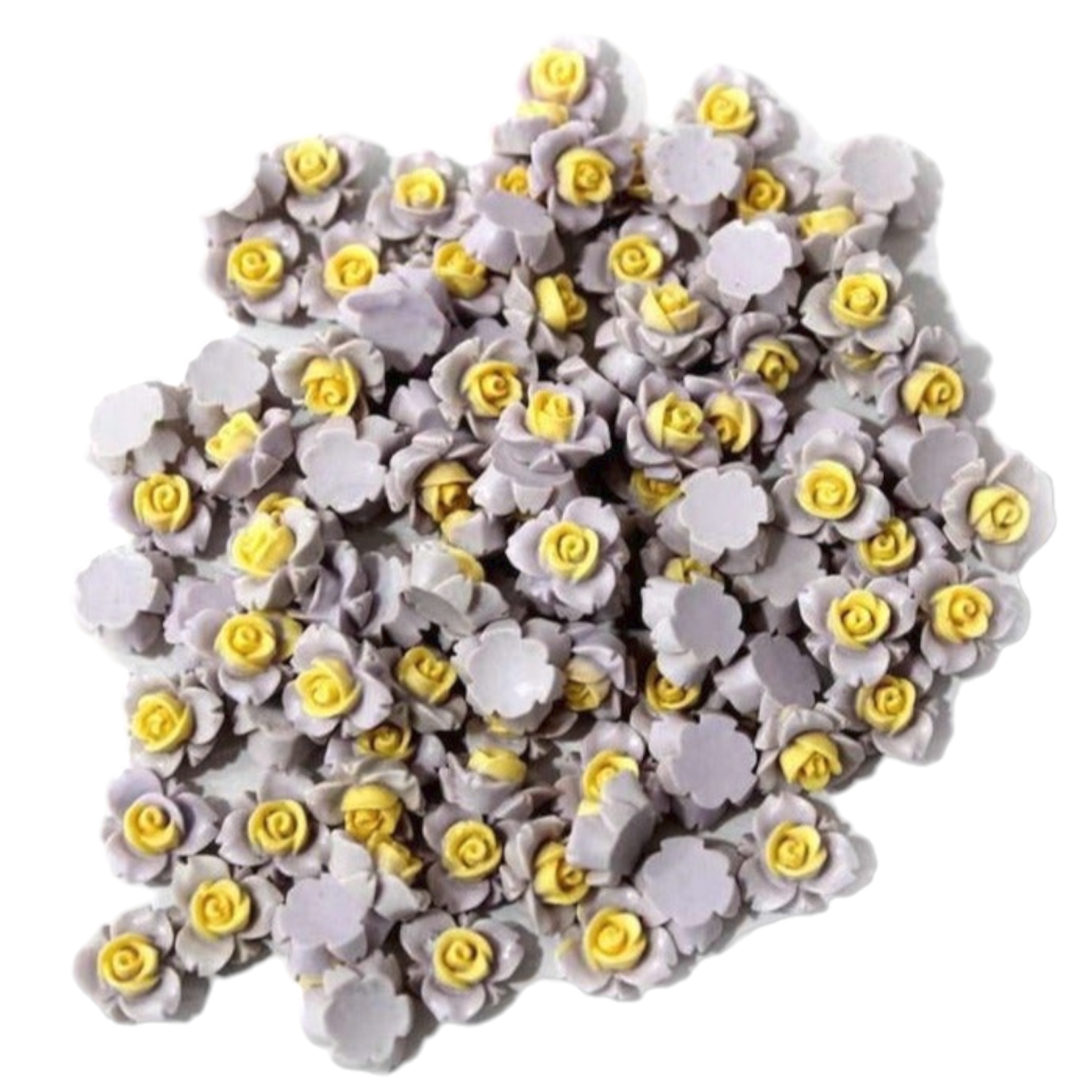 Light-weight Resin Ceramic Paan Flower Motif for Craft Trousseau Packing Decoration - 11588