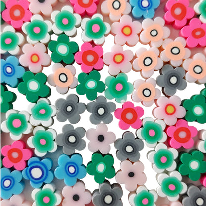 Indian Petals Floral Multi-Colored Rubber Resin Motif for Crafts or Decoration