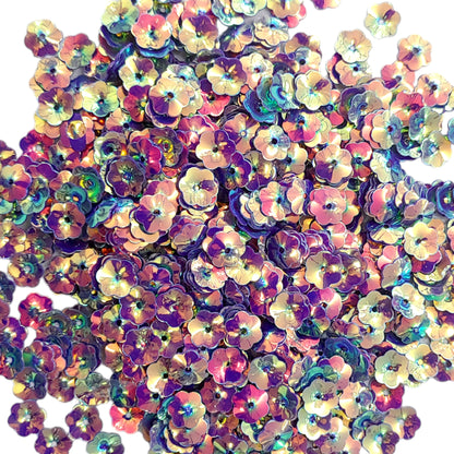 Multicolor Metallic Floral Sequin Sitara Motif for Jewellery Making, Art-Craft, or Decor, 125 Gram, Mix, 7100 Pcs (APX)