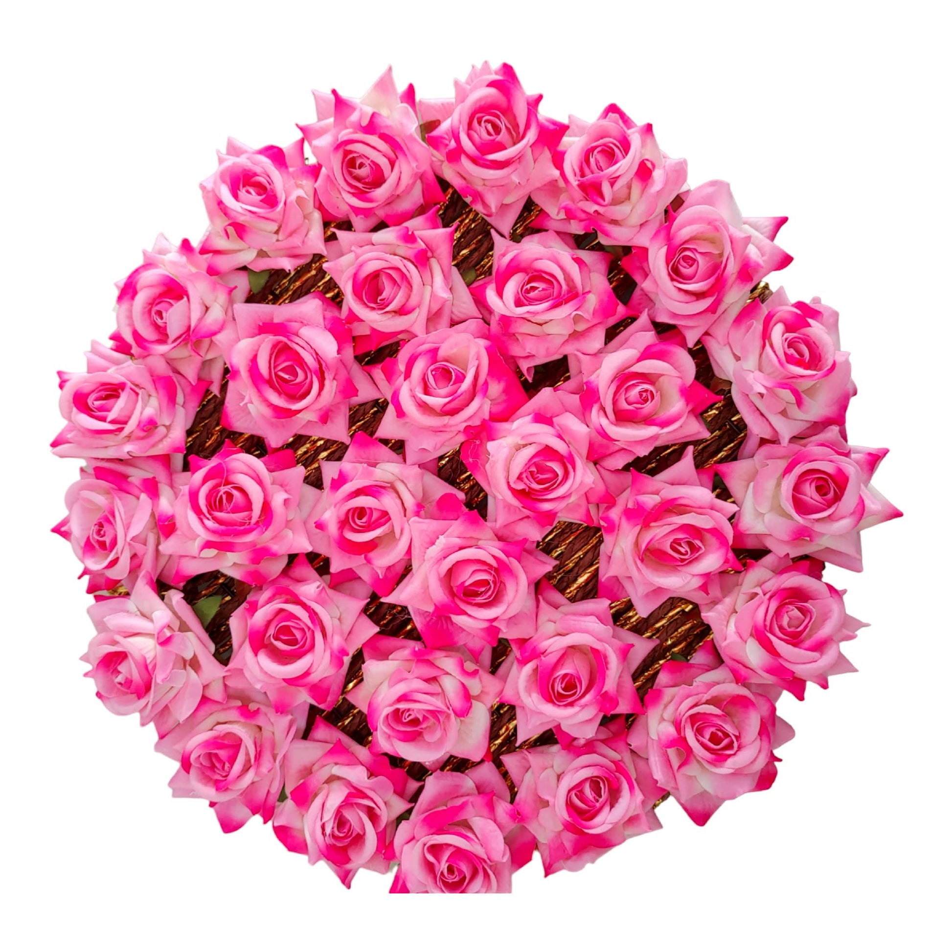 Multi-Design Bandarwal Macking Raw Material Combo Set , Inside ( Mini Satin Rose, Valvent Rose Head Flowers, Fabric Leaf, Foam Patch, ABS Beads, Tassel, Beaded Ring, Foam Buds ) (Style 3)