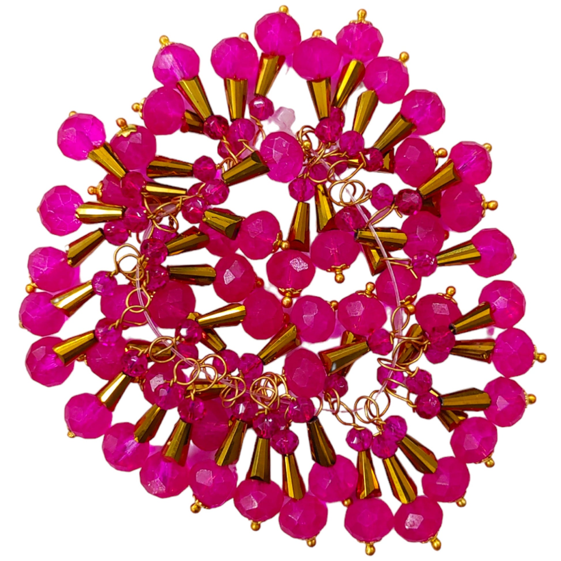 Indian Petals mace-style-colored-crystal-glass-bead-tassels