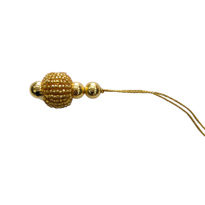 Indian Petals Stylish Round Golden Ball Latkan Tassels for Craft or Decoration