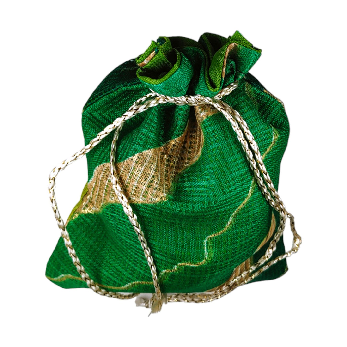 Indian Petals multi-color-fabric-lehriya-print-cotton-gift-bag