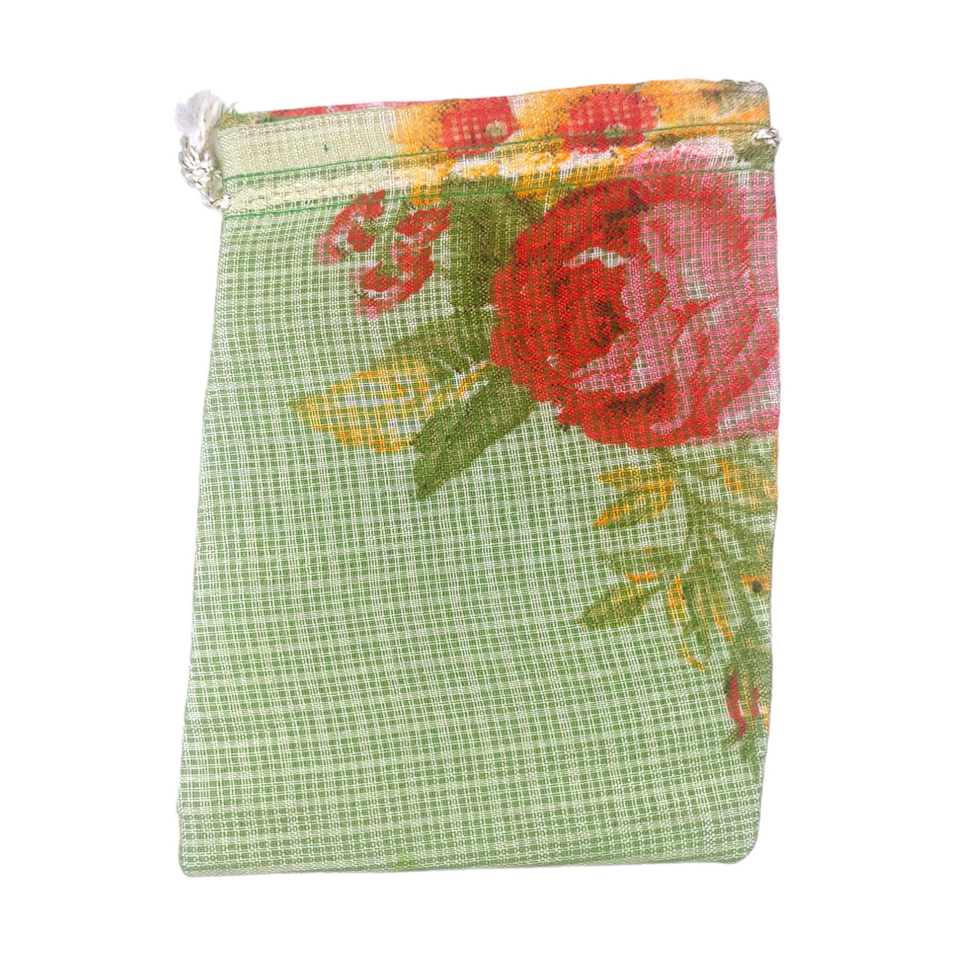 Indian Petals printered-light-weight-coin-pouch-tote-gift-bag-112prt