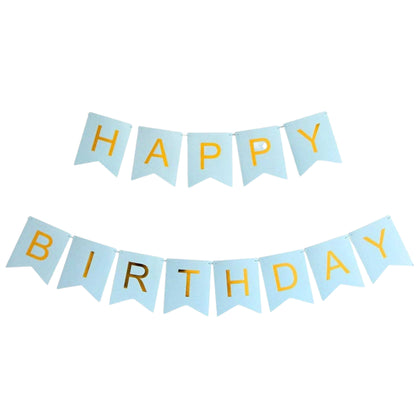 Pack of 2 Happy Birthday Wall Hanging Paper Banner Set For Party Decoration