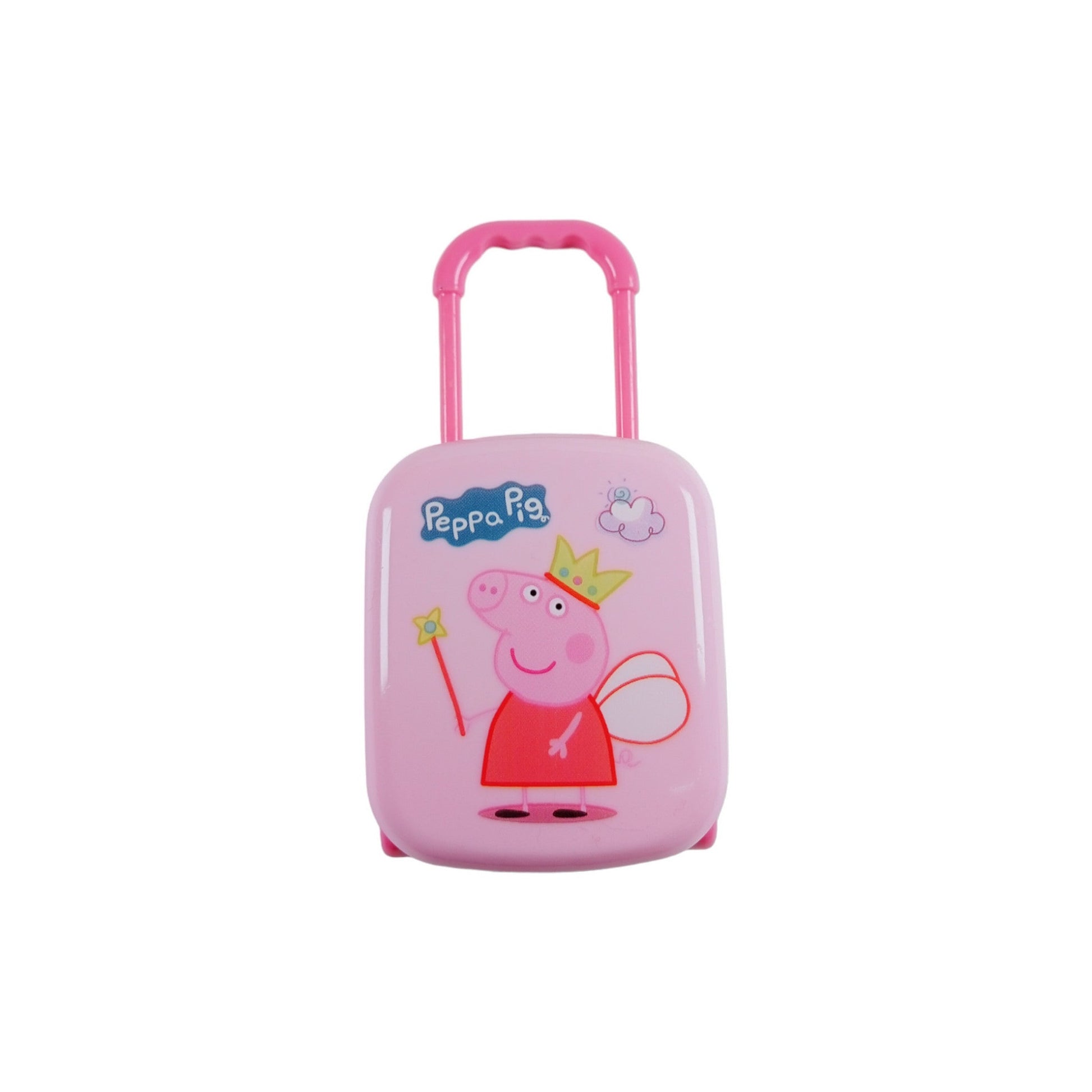 Stationery Luggage box Shape Papa Pig  Style Plastic Eraser Box (4 Disigner Eraser Inside) for School Kids, Students