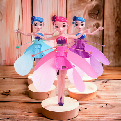 Flying Princess Magic Light Fairy Doll for Kids, Mini Drone Indoor and Outdoor Toys for Kids Boys Girls