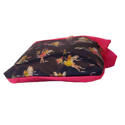 Indian Petals Imported Durable Canvas Printed multi purpose utility Medium size Bag with handles for all occasions for the girls and ladies, Design 1, Pink - Indian Petals