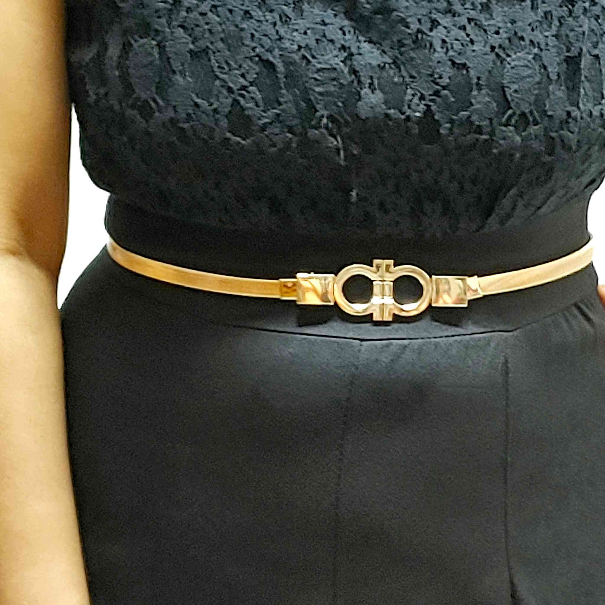 Gold ladies clearance belt