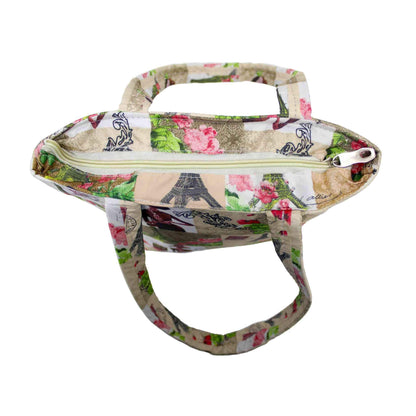 Indian Petals Stylish Printed multi purpose Sholder Bag with handles for all occasions for the girls and ladies - Indian Petals