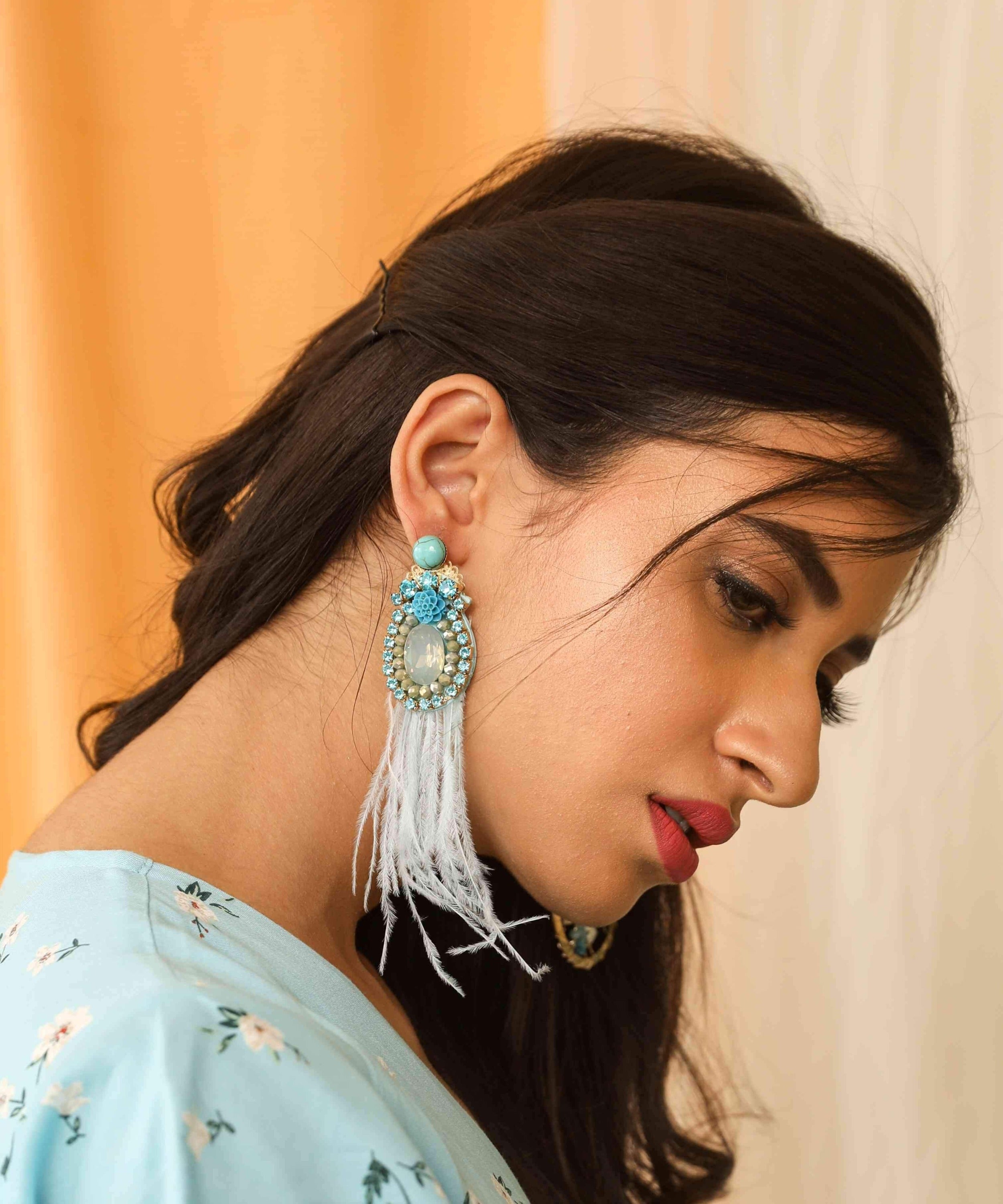 Artificial Earring set stock image. Image of rise, chandigarh - 88803655