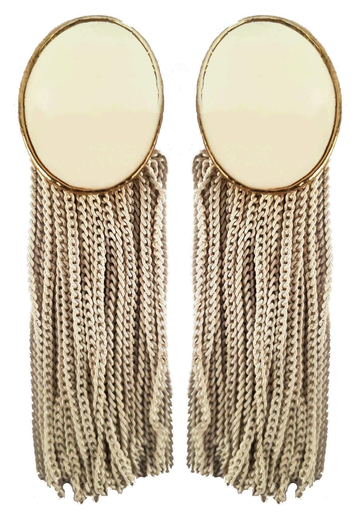 Cream Tassel Earrings – The Pulse Boutique