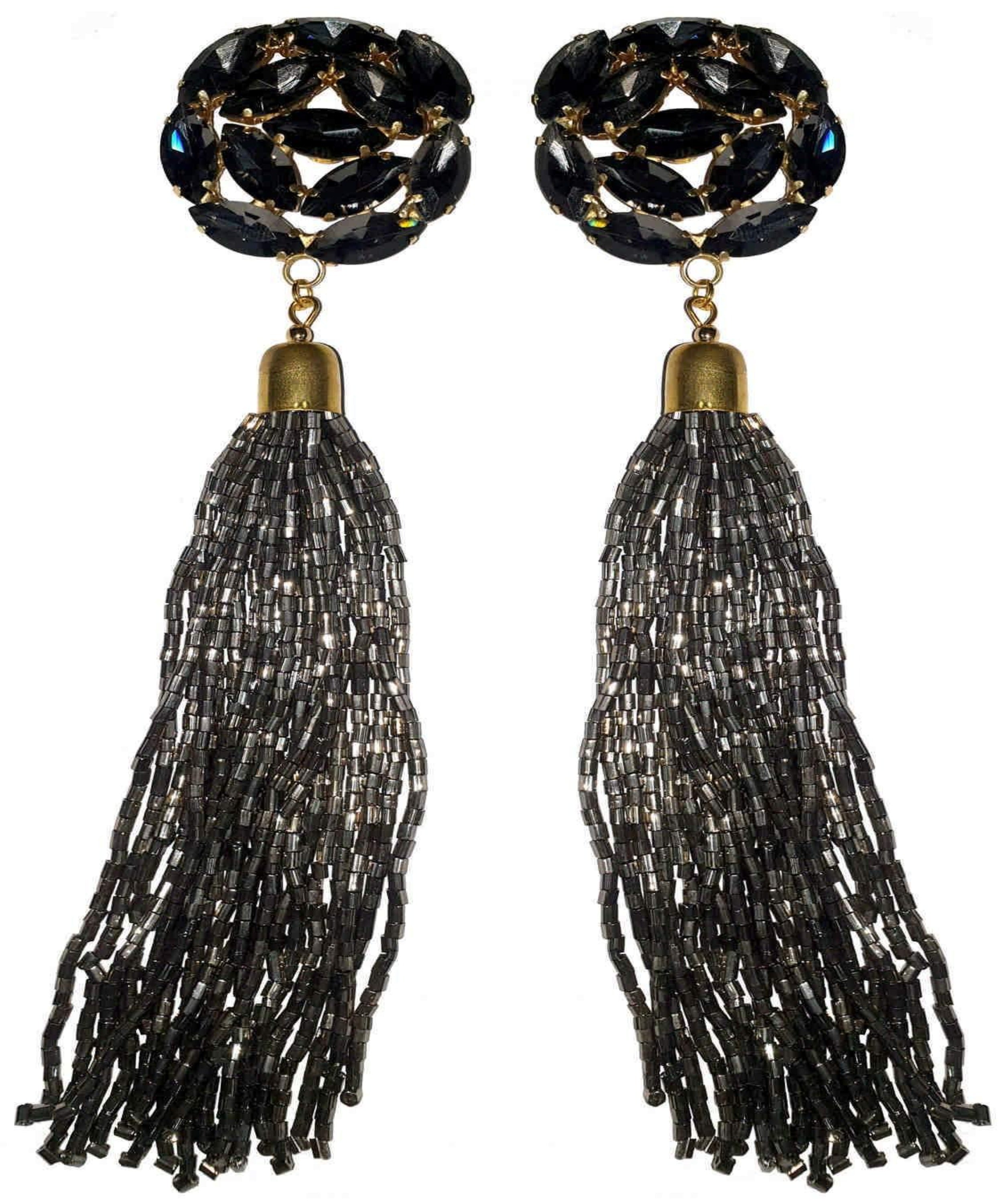 22k Gold Chandbali Earrings with Pearls | Jadau Earrings | Rudradhan