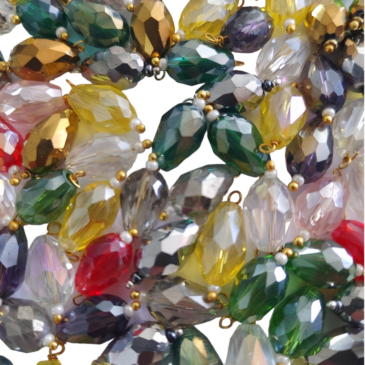 Indian Petals Colored Glass Drop Shaped Beads Ideal for Jewelry designing, Arts , Craft Making or Decor