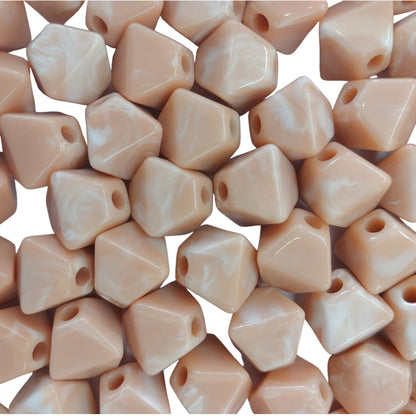 Indian Petals Square Shaped Resin Color Marble Beads Ideal for Jewelry designing and Craft Making or Decor