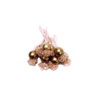 Indian Petals Handmade DIY Craft, Jewelry Cheed Fringe Tassel with Bead Ball - Design 806