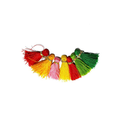 Indian Petals Handmade Mini Thread Fringe Tassel for Craft, Jewelry or Dressing - Design 857