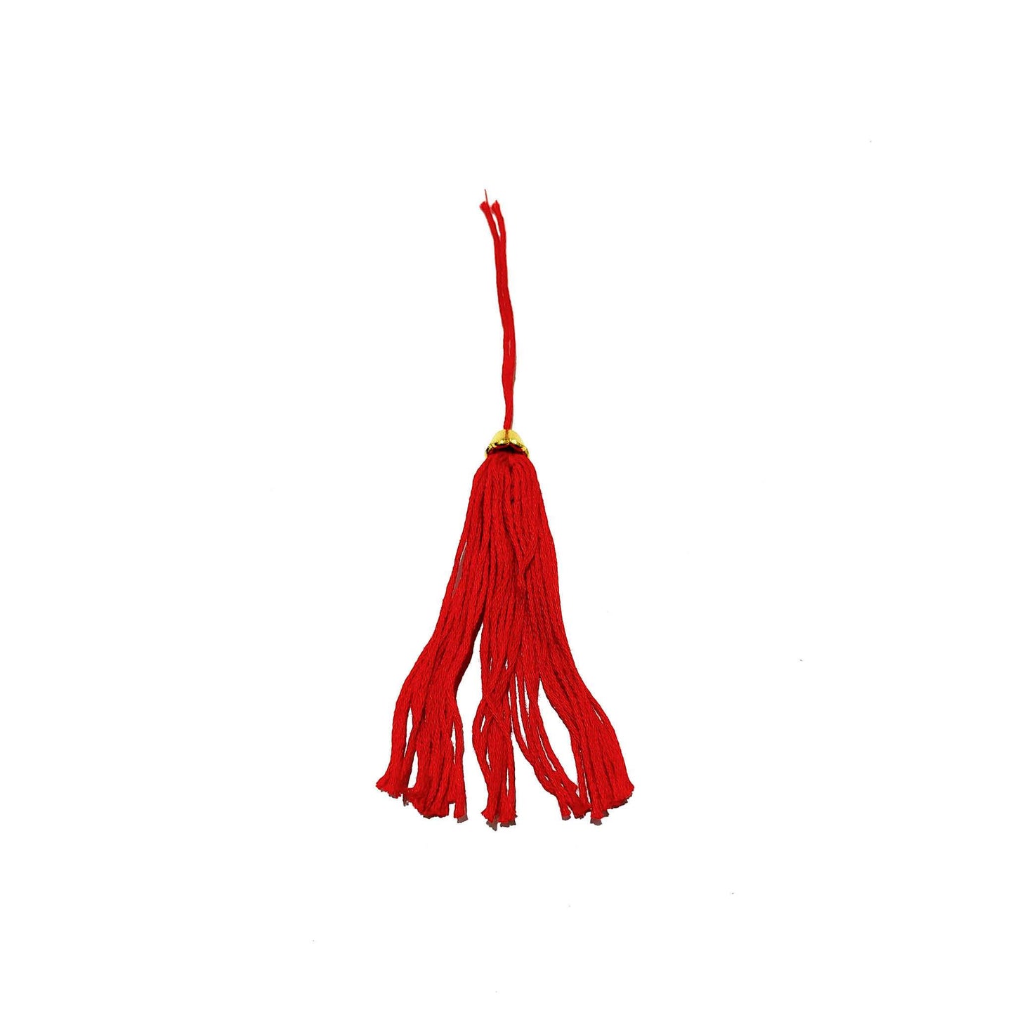 Indian Petals Handmade Thread Craft, Jewelry Fringe Tassel with Cap - Design 863