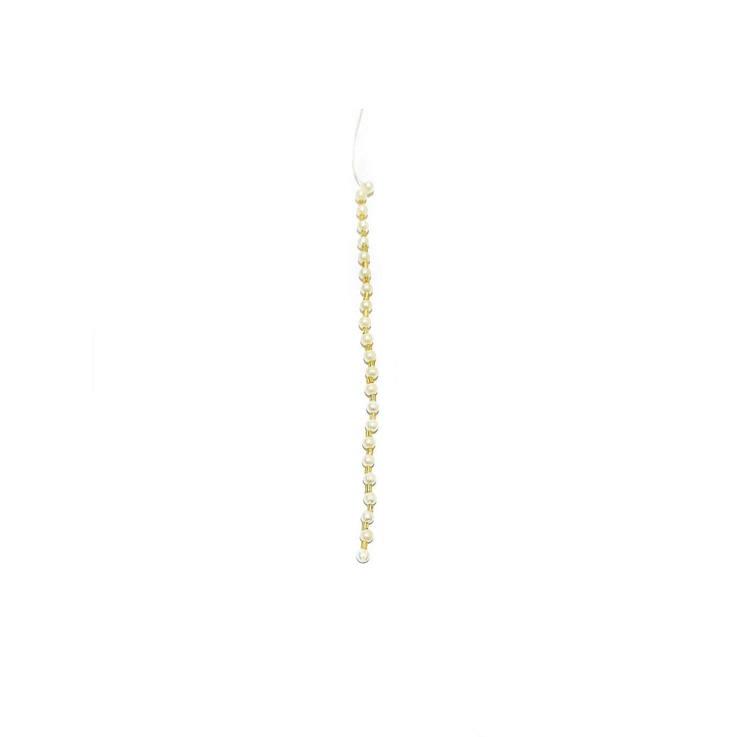 Indian Petals Handmade Single Line Beaded Thread with Tube Light Craft, Jewelry Fringe Tassel - Design 875