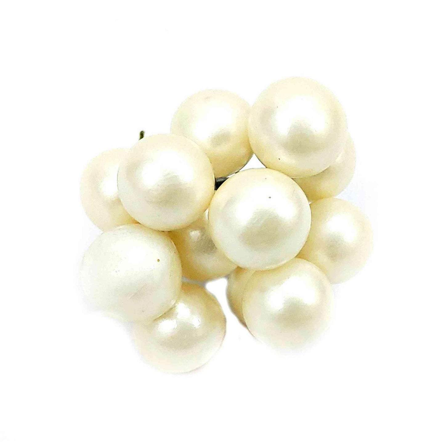 Indian Petals Mettalic finish Pearl Stick for DIY Craft, Trouseau Packing or Decoration (Bunch of 12) - Design 116, Ivory - Indian Petals